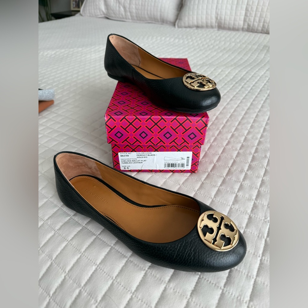 Tory Burch Chelsea Ballet Flat Black